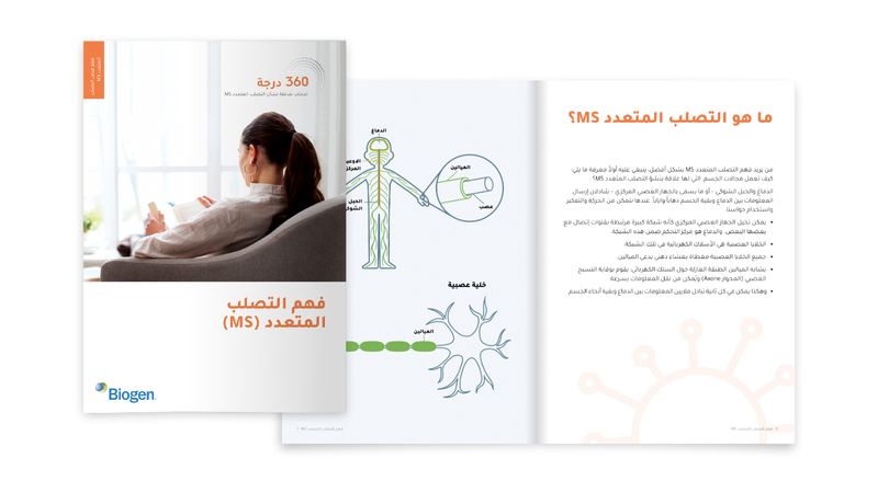 Multiple Sklerose verstehen - Info Broschüre in Arabisch | MS Services
